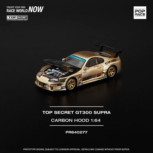 Pop Race 1:64 Top Secret GT300 Supra Gold #229