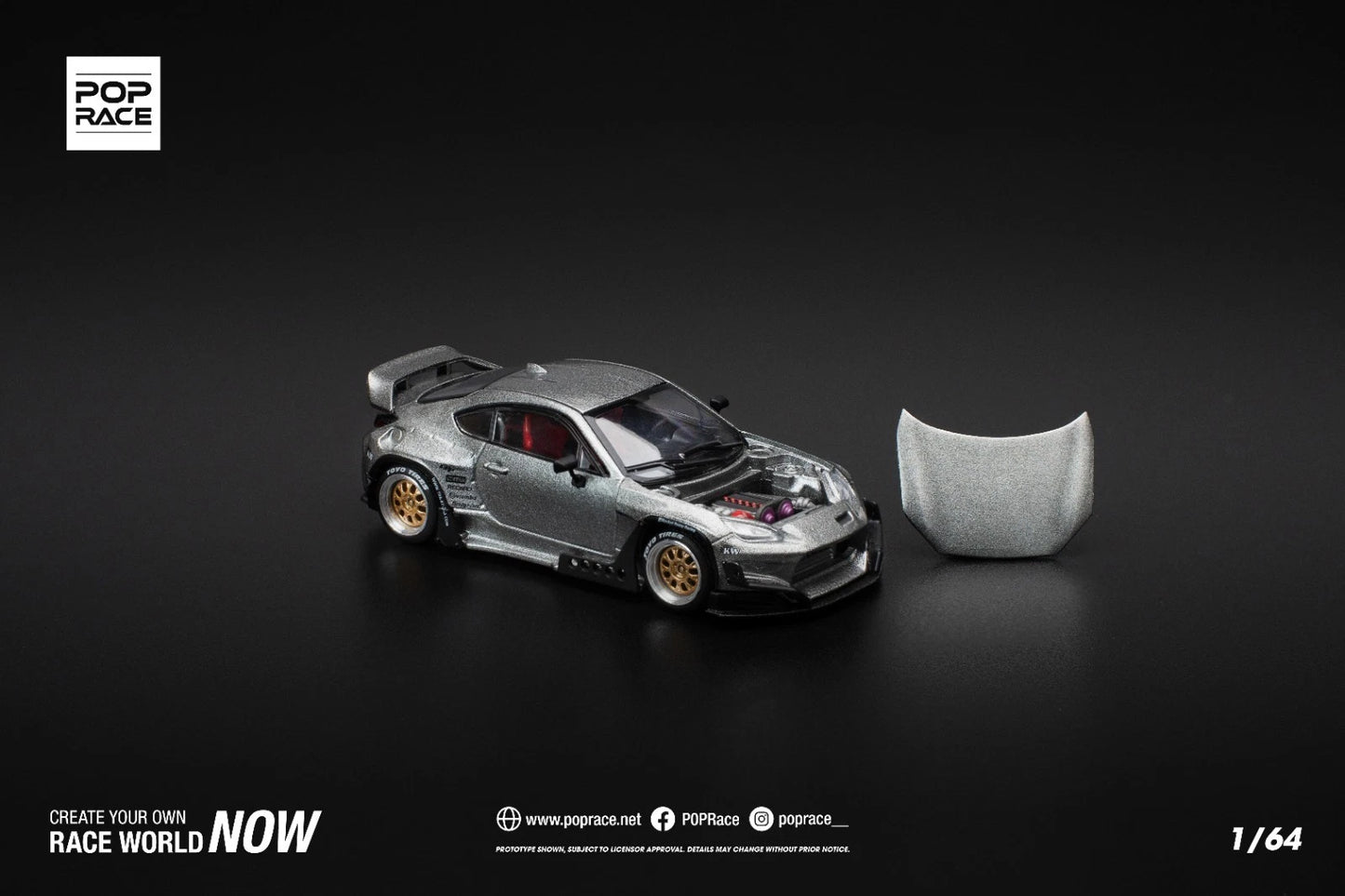 Pop Race Pandem Toyota GR 86 - 1:64 (2025 Limited Edition)